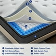 Vantto Full Mattress, 10 Inch Memory Foam Hybrid Mattress, Individual ...