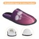 thumbnail image 3 of Fotbe Thunderstorm Violet Purple Pantuflas Peludas para Mujer con Estampado, Zapatillas de Peluche, Zapatos de Invierno para Casa, Uso Interior y Exterior-Large, 3 of 8