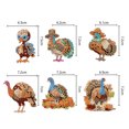 thumbnail image 4 of (GJ246) Llavero Con DIY (diamante Forma Especial Doble Cara) 6 Uds. Pavo Festivo, 4 of 9