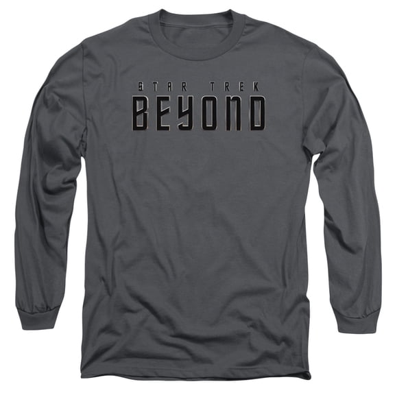 Star Trek Beyond Star Trek Beyond Long Sleeve Adult 18/1 T-Shirt Charcoal