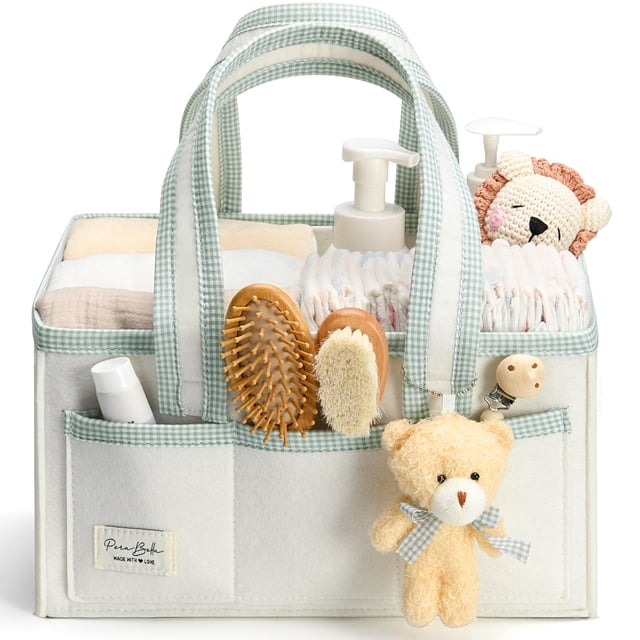 Organizador PeraBella para pañales 33x23x18 cm con asa