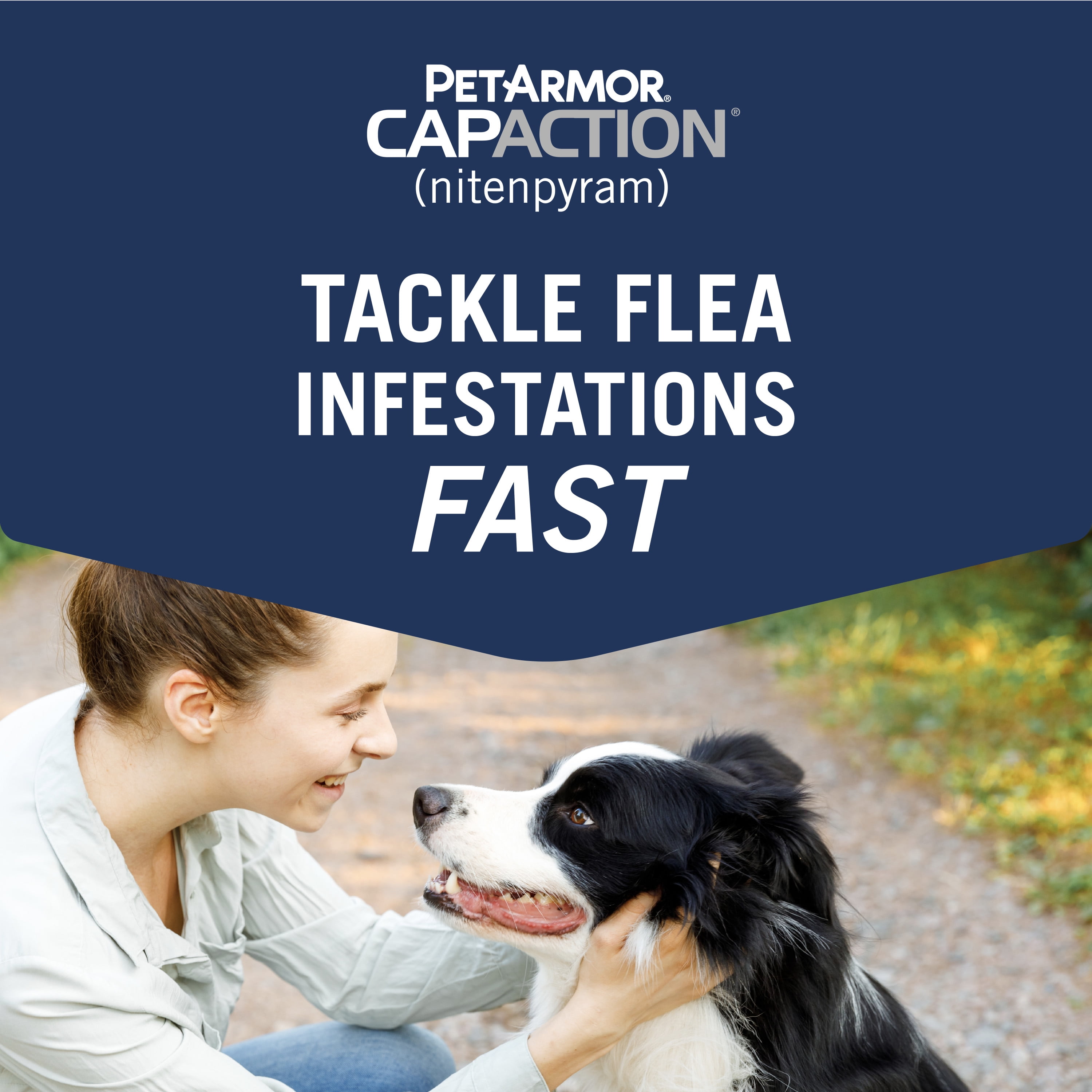CapAction Fast Acting Flea Treatment for Small Dogs, 6 Tablets