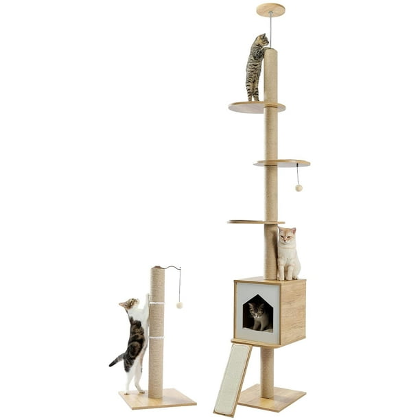 Floor to ceiling cat tree walmart cheap