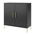 thumbnail image 5 of Bush Furniture Soho Low Storage Cabinet with Doors in Black, 5 of 10