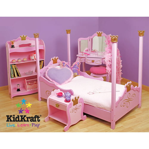 kidkraft princess toddler bedroom bundle - walmart