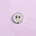 thumbnail image 1 of Anime Inspired Cute Pin Badge, Cartoon Character Brooch With Large Eyes And Long Nose, Simple And Whimsical Brooch Accessory, 1 of 5