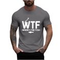 thumbnail image 1 of Mangas de Mano para Hombres, Cuello Redondo de Verano Ocio Impreso Superior, Moda Casual Manga Larga Poliéster, 1 of 1