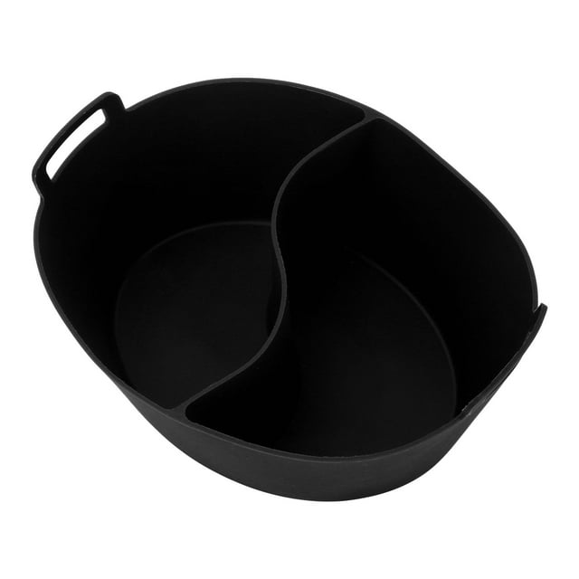 Doublure pour Mijoteuse, Doublure Séparatrice Réutilisable en Silicone Anti-Fuite pour Casseroles Chaudes, Séparateur en Silicone pour Mijoteuse pour la Maison, la Cuisine et les Restaurants