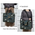thumbnail image 6 of 16" Laptop Briefcase for Work Travel Laptop Shoulder Bag Carrying Handbag Laptop Case Brown-blue Butterfly Pattern, 6 of 8