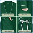 thumbnail image 5 of Catalonia Lightweight Ladies Bathrobe, Long Summer Robe with Pockets,Soft Summer Robes for Women, Kimono Gift for Her, Green, 5 of 7