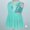Turquoise, variant on iiniim Big Girls Lyrical Dance Dress Shiny Sequins Cutout Keyhole Skirt Leotard Dancewear