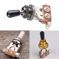 thumbnail image 2 of Interruptores de pastilla de guitarra eléctrica de 3 vías, accesorios silenciosos para guitarra (Dorados), 2 of 7