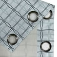 thumbnail image 4 of Ambesonne Blue Grommet Curtain, Square Wavy Lines Patterns, 50" x 108", Almond Green Slate Blue, 4 of 6