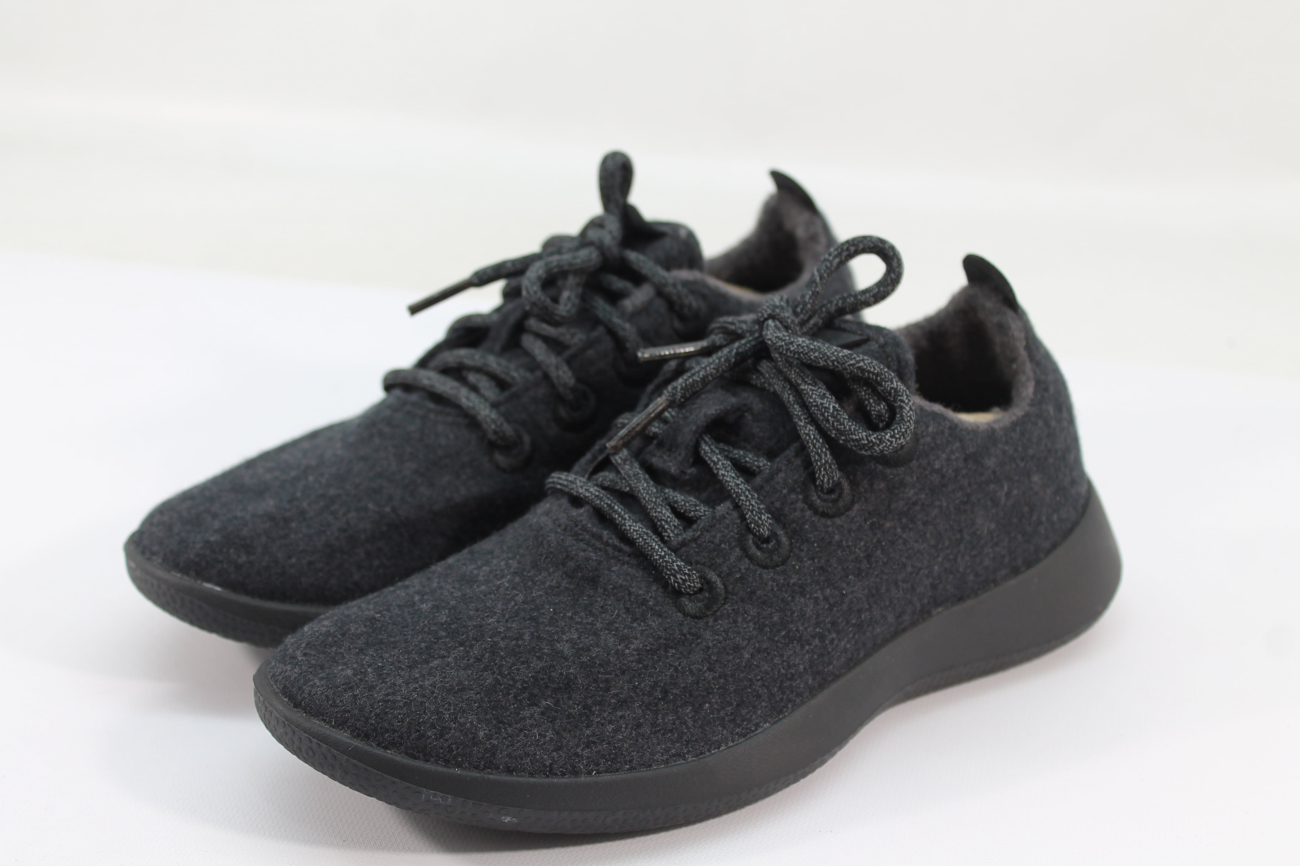 Allbirds Men's Wool Runners Natural Black/Black Sole Comfort Shoes FLSAMP 