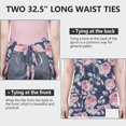 thumbnail image 6 of Pioneer Flower Floral Print Pattern Apron-Garden Aprons for Women with Pockets-Cotton Linen Waterproof Kitchen Cooking Gardening Aprons Adjustable for Kitchen,Cooking,BBQ and Salon 33x27 Inch, 6 of 7