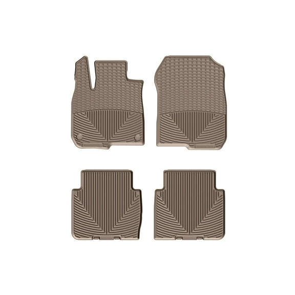 WeatherTech All-Weather Floor Mats compatible with Honda CR-V, CR-V Hybrid - 1st & 2nd Row, Tan