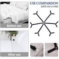 thumbnail image 1 of ¡Regalo para mamá! Sujetadores de sábanas Keepers-Correas de soporte de sábanas elásticas ajustables para Full, queen, king Twin Bed, 6 Way Cross Sheet Clips Tirantes Band,f, 1 of 4