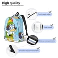thumbnail image 4 of Lsque Bluey Pattern Canvas Daypack, Durable Backpack, High-quality Versatile Backpack,Vintage Compact Backpack-Medium, 4 of 6