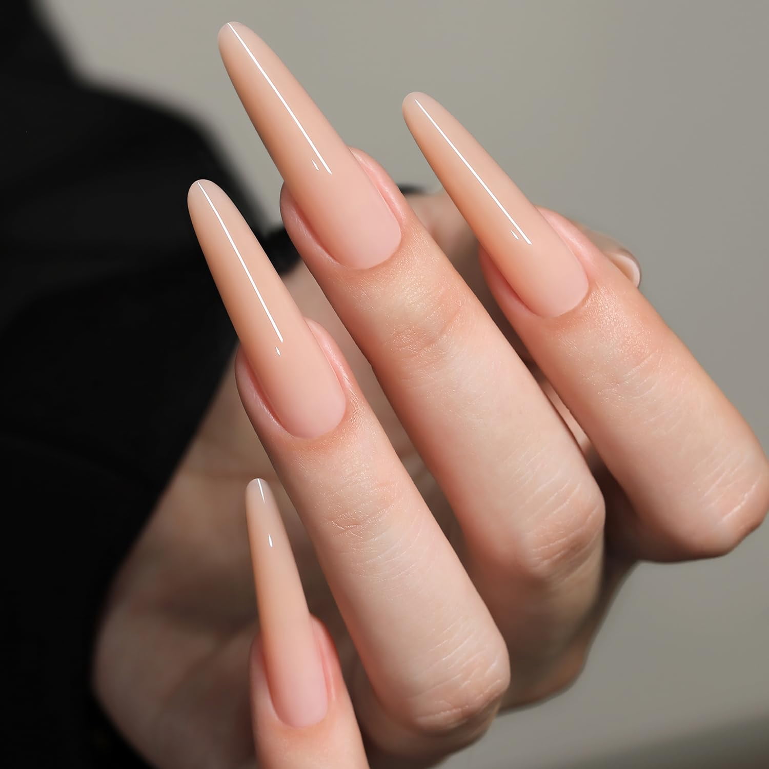 YOKEFELLOW Original Sandwich Nail Dual Form W557 Long Oval Almond 240Pcs Nail Mold for Quick Nails Extension, No Paper Forms Needed, 15 Sizes Plastic Form, Salon Nail Art Tools