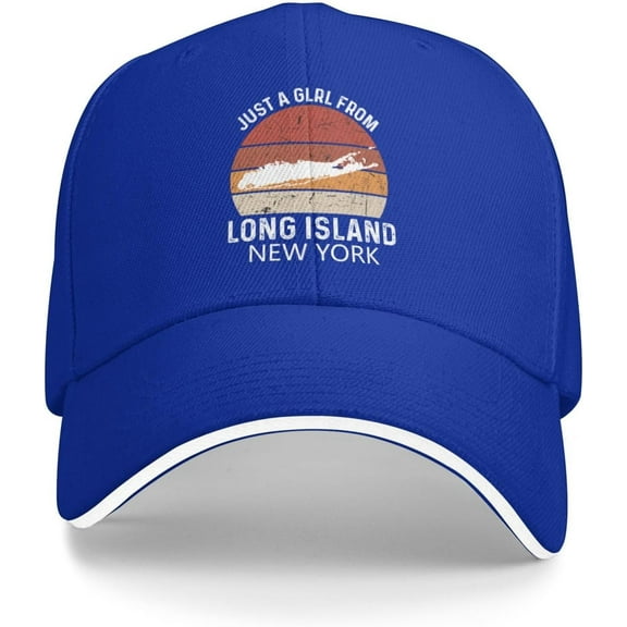 Baseball Cap Men New York Hat for Men's New York Just A Girl from Long Island New York Lids Cap