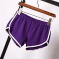 thumbnail image 5 of YOTMKGDO Pajama Shorts women Casual Solid Summer Sports Shorts Workout Yoga Shorts Active Shorts Womens Shorts Casual, Purple 3X-Large, 5 of 6