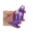 thumbnail image 3 of Shots Realrock Crystal Clear 4.5" Anal Plug - Purple, 3 of 4