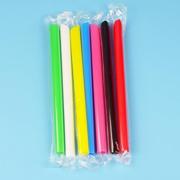 QHUDLV 1/50/100pcs Jumbo Straws Straw Milkshake Smoothie Drinks NEW Cocktail B9U2 UK