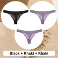 thumbnail image 1 of 3PCS/Set Cotton G-String Women Panties Lace Underwear Female Lingerie Intimates Underpants Sexy Thong Panties for Girls Pantyspangjing, 1 of 4