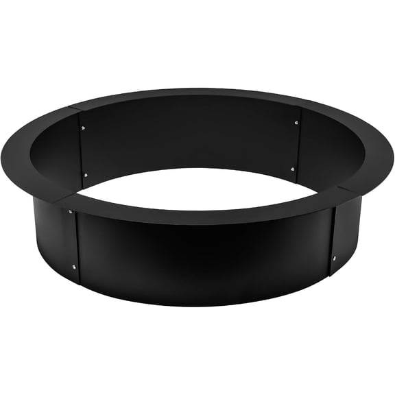 Fire Pit Ring 36x30x10 Inch, Fire Ring Insert DIY Campfire Liner, Heavy Duty Steel Fire Pit Liner, Smokeless Fire Pit for Camping Outdoors, Backyard Garden