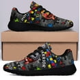 thumbnail image 3 of Autism Warrior Fighting For My Son Shoes Sneakers for Women Men Black Size 7.5, 3 of 7