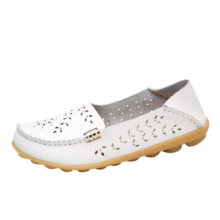 KELINFONG Womens Loafers Casual Flats Shoes Slip on Penny Loafers Fashion Cute Moccasins Driving Shoes