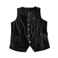 thumbnail image 4 of ZXLBBD Men's British Style Workwear Corduroy Vest Retro Vest Coat Casual Outdoor Cozy Daily Wear, 4 of 4