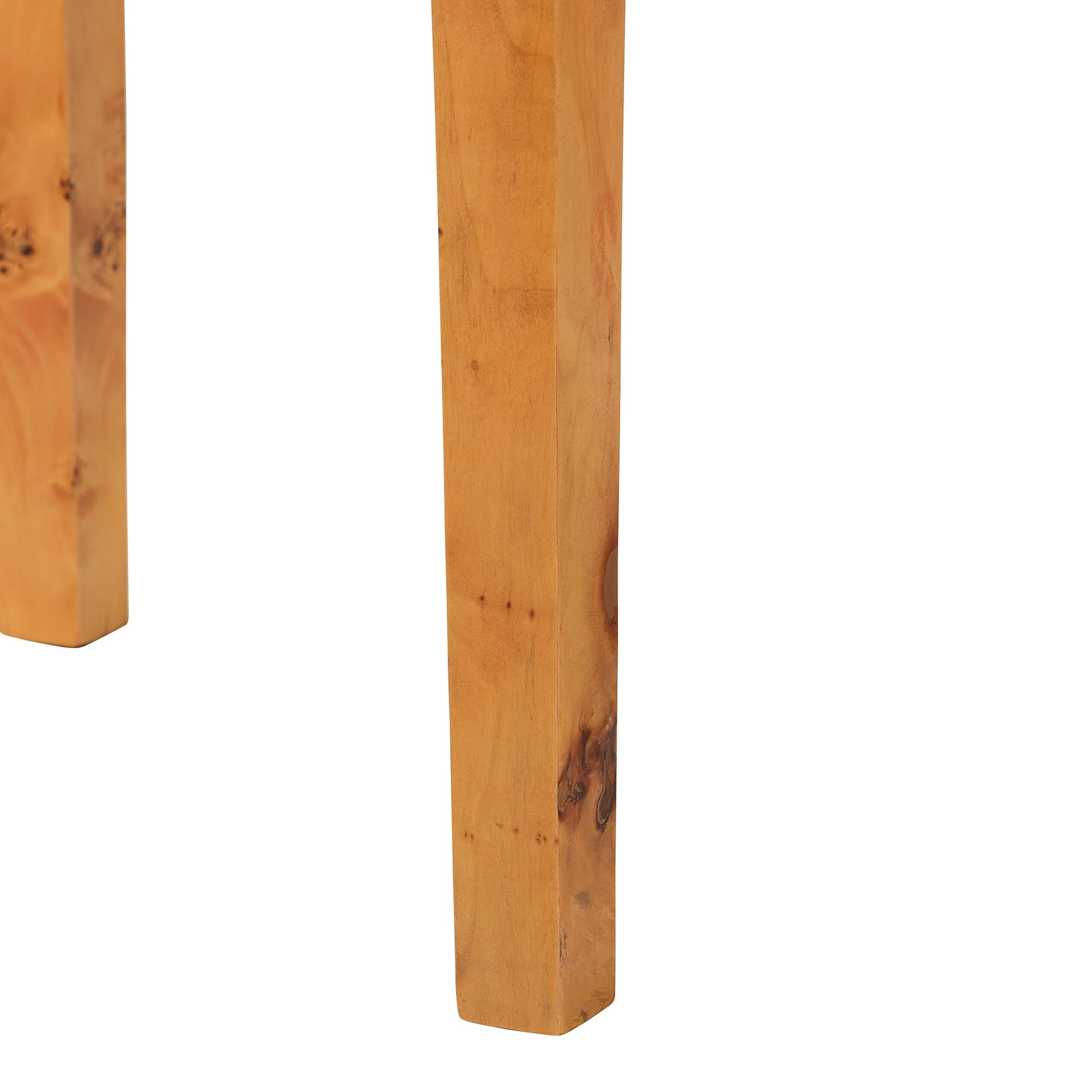bali & pari Jihan Modern Console Table, Accent, Light Mappa Burl