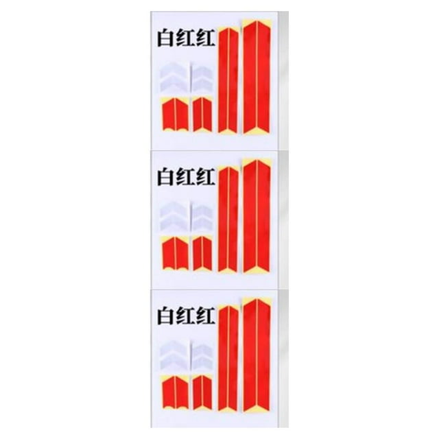 fastboy 1 Set Reflective Styling Stickers Night Safety Electric Scooter Body Wheel Accessories Parts Decal PVC Warning Strip Red silver red 3Set