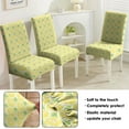 thumbnail image 5 of Lemon Dining Chair Covers Set of 4 Stretch Kitchen Chair Slipcovers Bright Yellow Fruit Print Washable Polyester Removable Seat Protector for Fresh Home Decor, 5 of 7