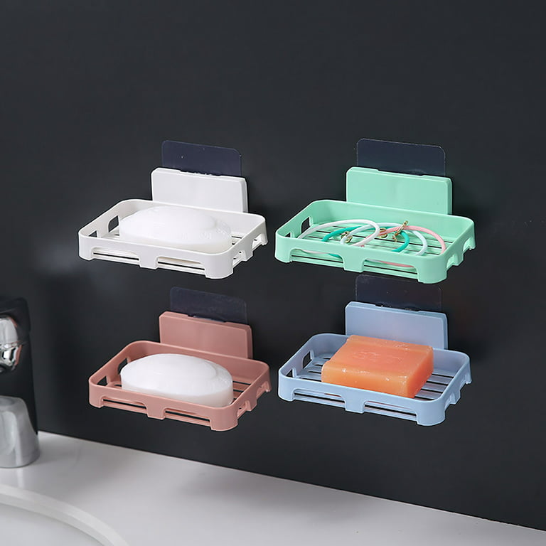 Noarlalf Storage Shelf Soap Dish for Shower Soap Dishes Soap Savers for Bar Soap  Soap Bar Holder Shower Soap Holders Easy to Clean Keeps The Soap Dry  Kitchen Shelf 13*9*3 