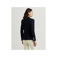 thumbnail image 2 of LAUREN RALPH LAUREN Womens Navy Pocketed Lined Slim Fit Embroidered Logo Patch Wear To Work Blazer Jacket L, 2 of 3