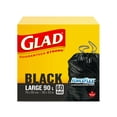 thumbnail image 2 of Glad Black Garbage Bags - Large 90 Litres - ForceFlex,, 2 of 5