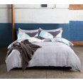 thumbnail image 1 of Modern City 100% Cotton Reversible Quilt Cover Set-King Size, 1 of 5