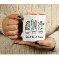 thumbnail image 4 of Inkdotpot Don't be a Prick11 OzCeramic CoffeeMugsFunny Novelty Inspirational Quotes Gift For Co-Worker Boss -Orange, 4 of 5