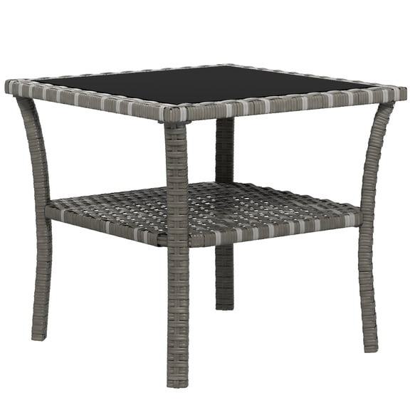 Tempered Glass and Aluminum Table / Multi - purpose for Patio Relaxing