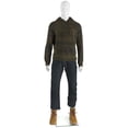 thumbnail image 1 of Displays2go Glossy White Male Mannequin, Abstract Face, Athletic Body, Detachable Arms & Legs, Hands & Torso - Fully Formed Hands (ZAMMGMMHGW), 1 of 1
