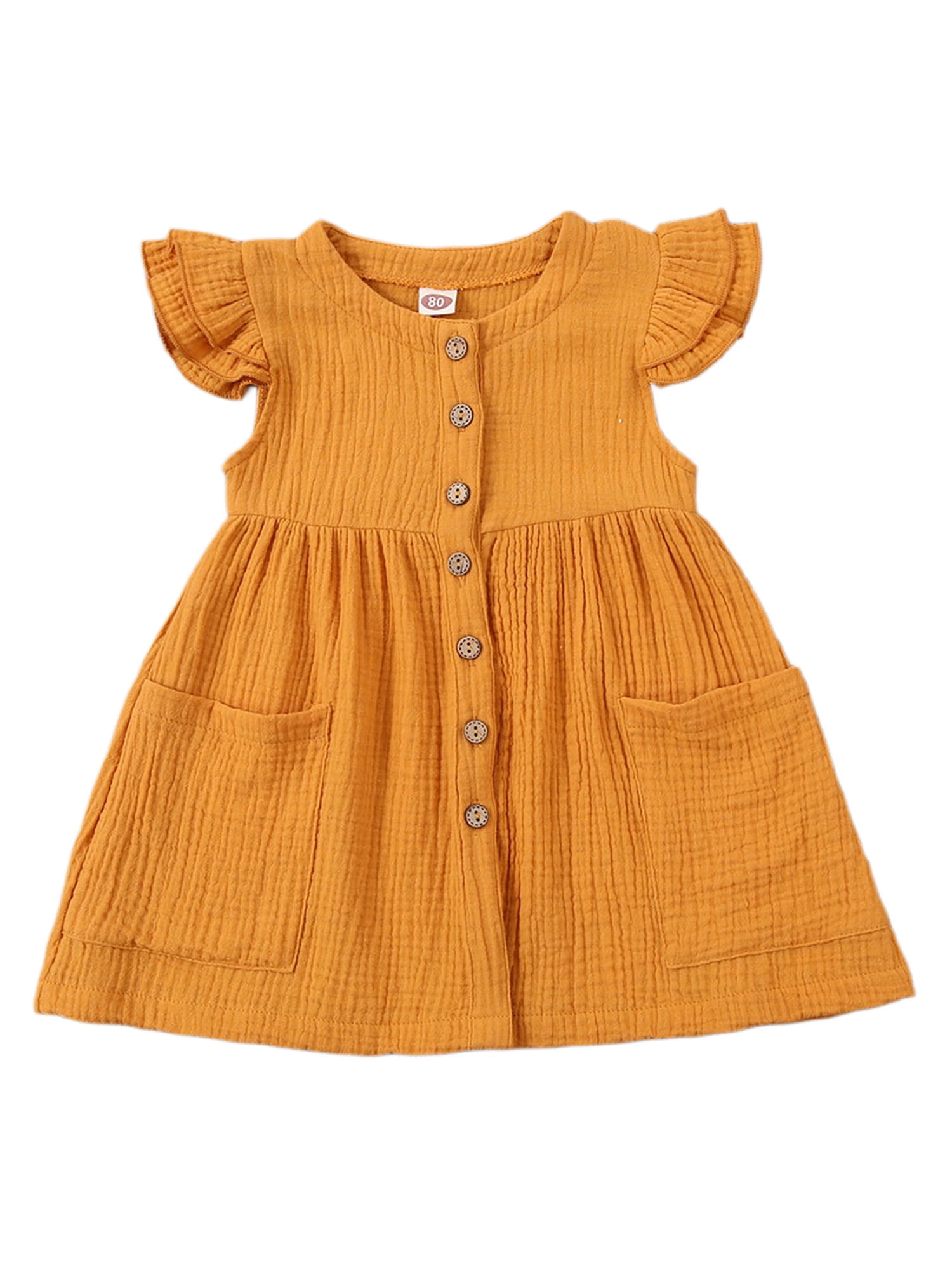 NEW AGE 2-3 YEARS OLD GIRLS PARTY SKIRT PINAFORE DRESS TOP YELLOW SUMMER HOLS 