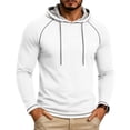 thumbnail image 2 of Yutgune Men's Solid Pullover Hoodie, Long Sleeve Casual Hooded Sweatshirt for Everyday Wear and Travel, 2 of 6