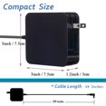 thumbnail image 4 of EBK 45W 19V 2.37A Power-AC-Adapter-Charger-Cord for Asus Zenbook VivoBook Eee Book C300MA X200CA X200MA X200LA X201E X202 X202E F200CA E402MA ADP-40TH EXA1206CH AD890326, 4 of 7