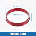 thumbnail image 4 of Unique Bargains 4 Pcs Car Hub Centric Rings OD 56.1mm to ID 54.1mm Hub Centric Rings Wheel Bore Center Spacer Red, 4 of 7