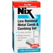 Nix Lice Removal Metal Comb & Combing Gel 1 Each