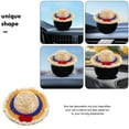 thumbnail image 3 of GETAJGHSD auto hat decoration Straw Hat Cloth 1Pcs for Car Owners in Car Interior Decoration, 3 of 7