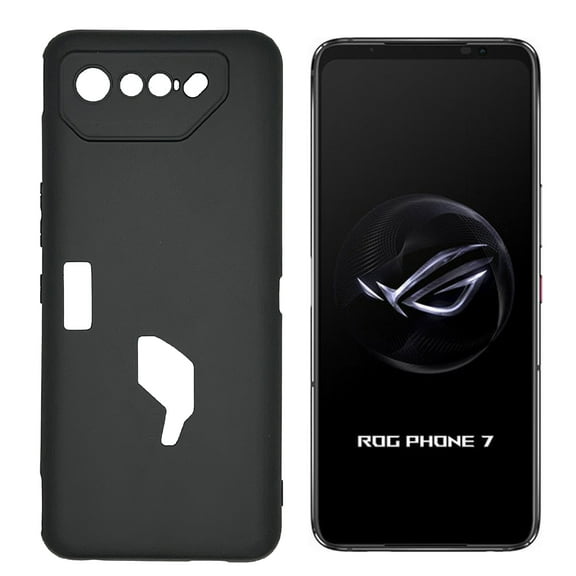 For Asus ROG Phone 7 TPU 1-Piece Flexible Skin Cover Phone Case - Black