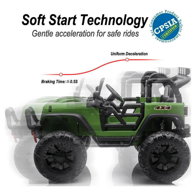 Hikiddo JC555 24V Electric 2-Seater Ride-On Truck for Kids